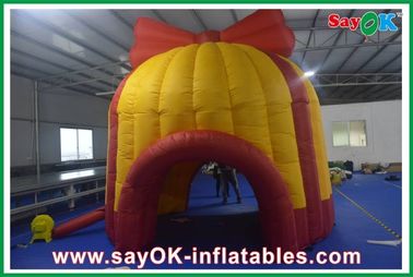 Large Outdoor Orange Inflatable Tunnel Tent Customed Red Inflaltable Candy House ,  Oxford Cloth Water-Proof Tent