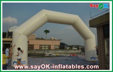 Party City Balloon Arch Exhibition Inflatable Finish Arch Durable With Oxford Cloth 0.4mm PVC