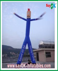 Inflatable Wind Dancer Blue Inflatable Air Dancer Rip-Stop Nylon Cloth With Two Legs