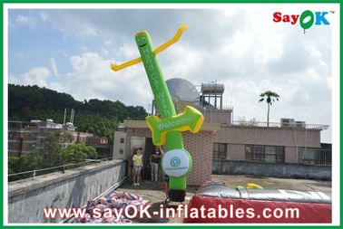Inflatable Advertising Man Logo Printing Inflatable Sky Dancer Twin Legs For Festival Celebration