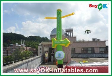 Inflatable Advertising Man Logo Printing Inflatable Sky Dancer Twin Legs For Festival Celebration