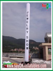 Logo Printing White Pillar Inflatable Sky Dancer Led Lighting Professional OEM