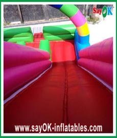 Inflatable Slip And Slide With Pool Clown Theme Inflatable Bouncer Slide Multi-Color For Amusement Park