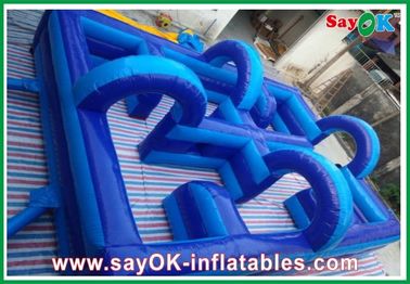 Amusement Park Inflatable Playground 750w Blower 0.5mm PVC Eco-friendly
