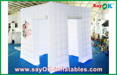 Inflatable Photo Booth Hire Square Inflatable Photo Booth , LED Light Oxford Cloth Portable Photo Booth