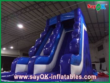0.55mm PVC Inflatable Water Slide L6 X W3 X H5m Waterproof 3 Layers Inflatable Slide For Pool