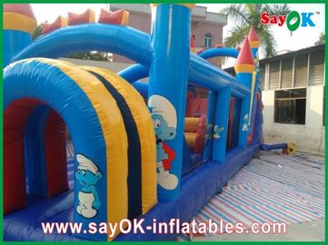 Obstacle Course Bounce House Family Inflatable Bounce CE Certificated Blower Cartoon Model