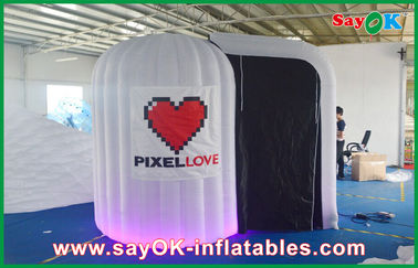 Inflatable Photo Booth Hire White Rounded Inflatable Photobooth 210D Oxford Cloth And LED Light