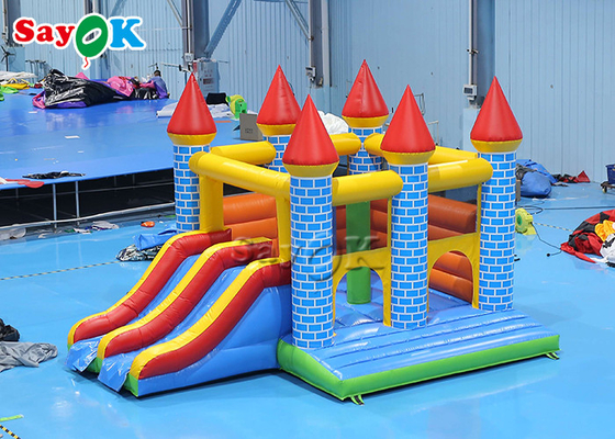 Children'S Playground Colorful Inflatable Bounce House With Slide 5m 16.40ft