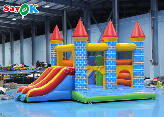 Children'S Playground Colorful Inflatable Bounce House With Slide 5m 16.40ft