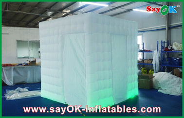 Party Photo Booth Foldable Inflatable Photobooth Kiosk Built-In Blower Fireproof Cloth
