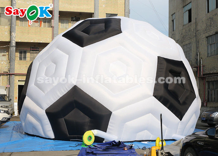 8m H Durable Oxford Inflatable Football Tent For Sports Exhibition
