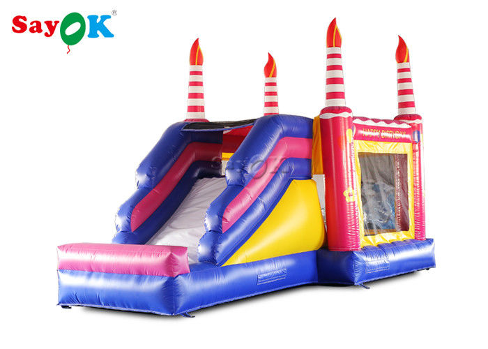 Kids Inflatable Bouncers With Slide Birthday Bounce House For Entertainment