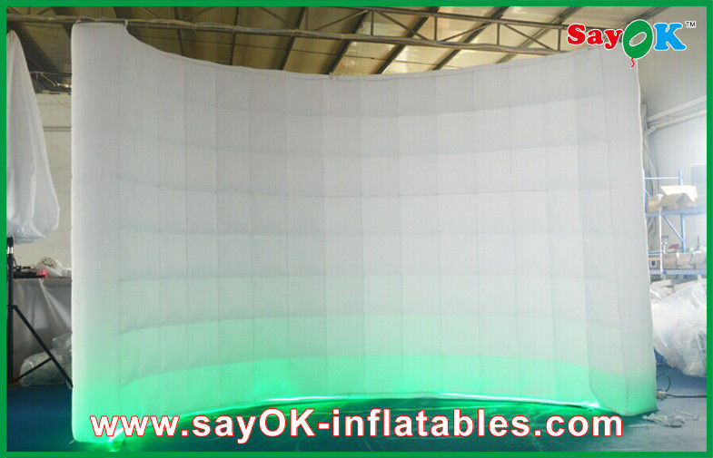 Self Standing Blowup Wall Inflatable Partition With Led Lights