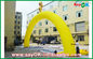 Customized Yellow Fire - proof Finish Line Inflatable Arch For Sports Games
