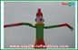 8m Yellow Inflatable Clown Dancer Double Legs Sky For Advertising