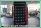 Durable Black Inflatable Photobooth Oxford Cloth Modern With Red Curtain