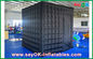 2.4m Black Inflatable Photo Booth , LED Light Inflatable Picture Booth