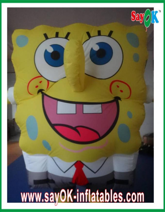 SpongeBob Inflatable Character , Customized Moving Inflatable Mascot