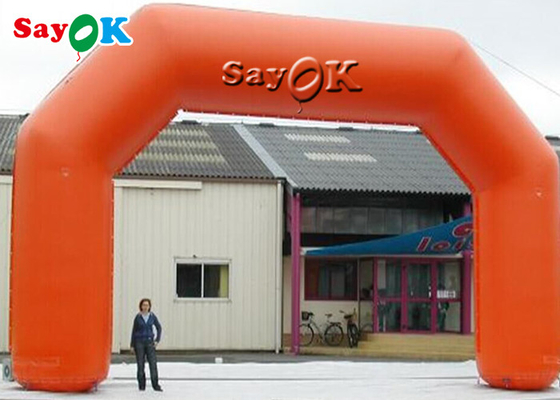 Orange PVC Inflatable Entrance Arch For Event Advertising Promotion