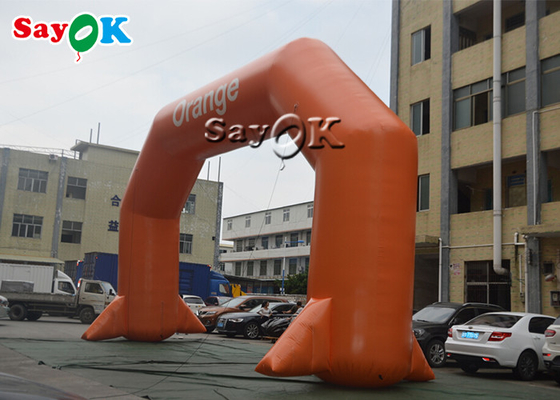 Orange PVC Inflatable Entrance Arch For Event Advertising Promotion