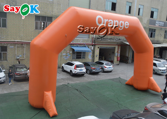 Orange PVC Inflatable Entrance Arch For Event Advertising Promotion