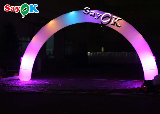 Inflatable Entrance Arch Nylon Cloth Advertising LED Inflatable Arch For Party Event Decoration