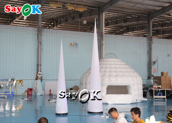 Wedding Inflatable Lighting Decoration Cone Column Custom Colors With Led Light