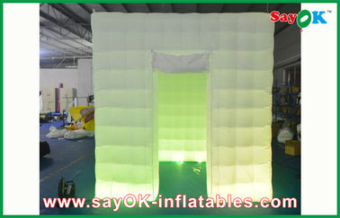 Advertising Booth Displays Portable Wedding Party Inflatable Photo Booth 2.4m With 1 Door Logo Print Picture Booth