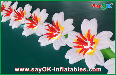 Durable Inflatable Flowers Wedding With Changing Led Lights Custom Design