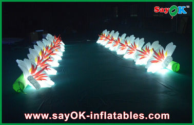 Durable Inflatable Flowers Wedding With Changing Led Lights Custom Design