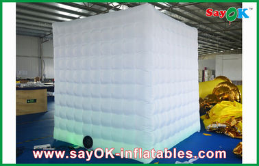 Small Photo Booth LED Inflatable Photo Booth Kiosk With CE Blower For Wedding Ceremony