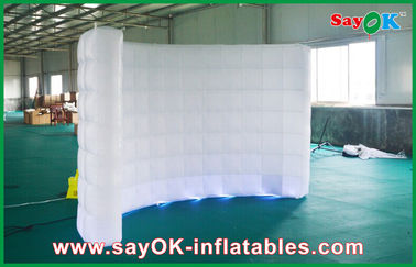 Party Decoration Inflatable Wall Led Lights White Inflatable Wall Inflatable Backdrop For Wedding Decoration