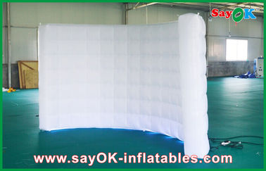 Party Decoration Inflatable Wall Led Lights White Inflatable Wall Inflatable Backdrop For Wedding Decoration