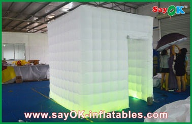 Inflatable Cube Tent 2.4 X 2.4 X 2.5M Inflatable Photobooth Kiosk For Events With 2 Velcro Doors