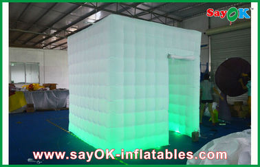 Inflatable Cube Tent 2.4 X 2.4 X 2.5M Inflatable Photobooth Kiosk For Events With 2 Velcro Doors