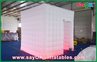 Inflatable Cube Tent 2.4 X 2.4 X 2.5M Inflatable Photobooth Kiosk For Events With 2 Velcro Doors