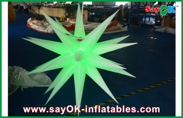 Custom Made Giant LED Inflatable Star For Outdoor Wedding Decoration
