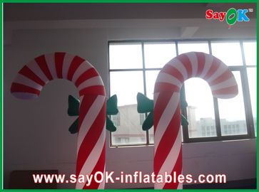 Custom Durable Advertising Inflatable Candy Cane For Christmas Holiday