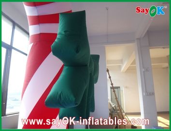 Custom Durable Advertising Inflatable Candy Cane For Christmas Holiday