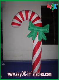 Custom Durable Advertising Inflatable Candy Cane For Christmas Holiday