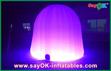 Go Outdoors Air Tent Wedding Party Round Inflatable Air Tent 210D Oxford Cloth With LED Lighting