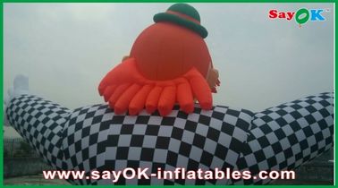 Customized Commericial Vivid Inflatable Clown Mascots With Logo Printing