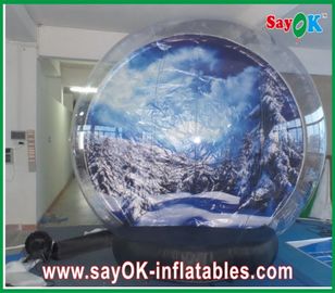 Inflatable Snow Ball / Transparent Inflatable Chrismas Snow Globe Bubble Dia 5M