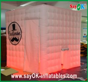 Funny Photo Booth Props Exhibitions Inflatable Photo Booth Enclousre Portable Led Cube Led Lighting