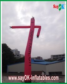 Inflatable Wiggle Man Custom Logo Durable Inflatable Air Dancer Pink Waving Man For Event Opening