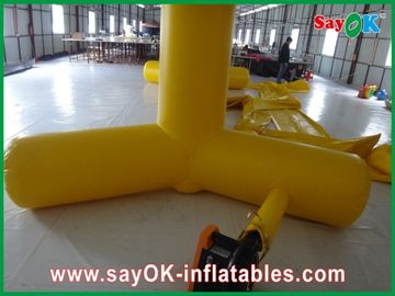 Air Screen Outdoor Yellow Inflatable Movie Screen Advertising Billboard With Durable PVC Tarpaulin