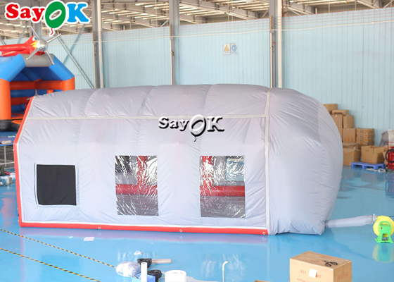 Inflatable Work Tent Gray Air Tight Inflatable Tent Car Spray Booth Waterproof Anti UV