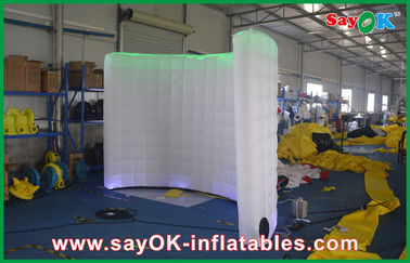 Inflatable Led Photo Booth Exhibition Instant Photo Booth With Internal Fan Partition Use
