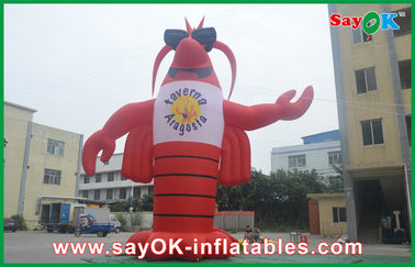 Festival Red Inflatable Cartoon Characters 420D Oxford Cloth